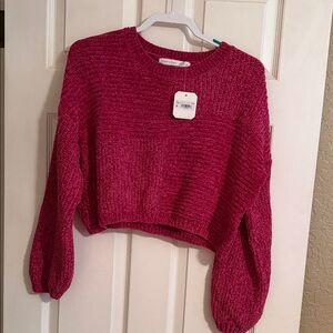 Altar'd State Pink Crew Neck Sweater